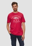 s.Oliver Kurzarmshirt Printshirt Rot/Rosa