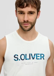 s.Oliver Shirttop mit Frontprint Silber/Grau