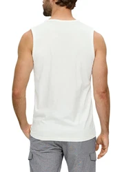 s.Oliver Shirttop mit Frontprint Silber/Grau