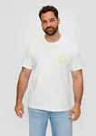 s.Oliver Kurzarmshirt mit Frontprint Artwork Weiß/Grün/Gelb/Creme