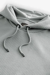 Next Kapuzensweatshirt Premium Hoodie mit Struktur Grau/Hellgrau