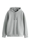 Next Kapuzensweatshirt Premium Hoodie mit Struktur Grau/Hellgrau Next Kapuzensweatshirt Premium Hoodie mit Struktur Grau/Hellgrau