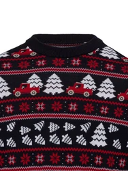 ONLY & SONS Strickpullover Rot/Schwarz/Dunkelblau