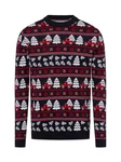 ONLY & SONS Strickpullover Rot/Schwarz/Dunkelblau