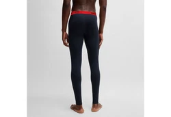 HUGO Lange Unterhose Long John Dunkelblau/Rot/Blau