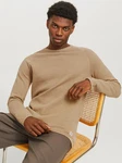 Jack & Jones Rundhalspullover JJEHILL KNIT CREW NECK NOOS taupe