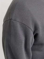 JACK & JONES Sweatshirt JJEBradley Dunkelgrau/Hellgrau/Grau
