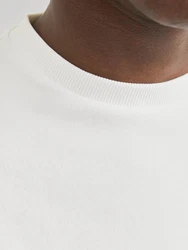 JACK & JONES Sweatshirt JJEBradley Weiß/Creme