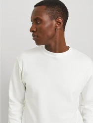 JACK & JONES Sweatshirt JJEBradley Weiß/Creme