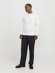 JACK & JONES Sweatshirt JJEBradley Weiß/Creme