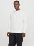 JACK & JONES Sweatshirt JJEBradley Weiß/Creme