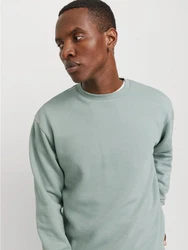 JACK & JONES Sweatshirt JJEBradley Grün/Hellblau/Dunkelgrün/Hellgrün