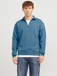 Jack & Jones JJEBRADLEY Pullover Blau/Grau/Hellblau/Türkis