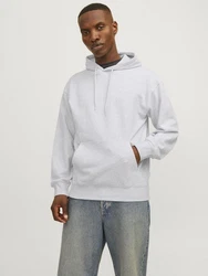 Jack & Jones Sweatshirt JJECHARGE SWEAT HOOD NOOS Grau/Weiß/Hellgrau/Silber/Creme