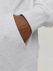 Jack & Jones Sweatshirt JJECHARGE SWEAT HOOD NOOS Grau/Weiß/Hellgrau/Silber/Creme