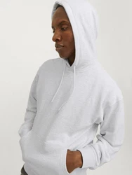 Jack & Jones Sweatshirt JJECHARGE SWEAT HOOD NOOS Grau/Weiß/Hellgrau/Silber/Creme