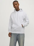 Jack & Jones Sweatshirt JJECHARGE SWEAT HOOD NOOS Grau/Weiß/Hellgrau/Silber/Creme