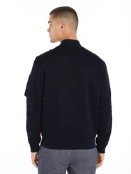 Tommy Hilfiger Sweatjacke ESSENTIAL INTECHNO BASEBALL JKT blau