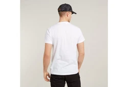 G-STAR T-Shirt Originals Underground Rundhals Weiß/Creme/Dunkelrot/Grau/Silber