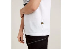 G-STAR T-Shirt Originals Underground Rundhals Weiß/Creme/Dunkelrot/Grau/Silber