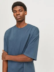 Jack & Jones Rundhalsshirt JJECHARGE FADED TEE O-NECK NOOS Dunkelblau/Blau/Grau