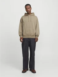 Jack & Jones Kapuzensweatshirt JJECHARGE FADED SWEAT HOOD Khaki/Beige