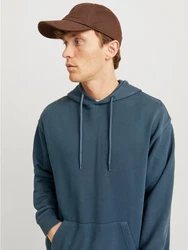 Jack & Jones Kapuzensweatshirt JJECHARGE FADED SWEAT HOOD Dunkelblau/Blau/Türkis/Grau