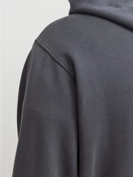 Jack & Jones Kapuzensweatshirt JJECHARGE FADED SWEAT HOOD Dunkelgrau/Dunkelblau/Hellgrau/Grau