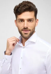 Eterna Langarmhemd MODERN FIT NON IRON Weiß/Creme