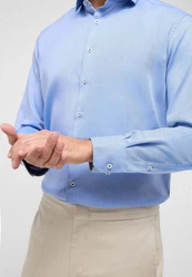 Eterna Langarmhemd COMFORT FIT Hellblau