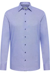 Eterna Langarmhemd SLIM FIT NON IRON Hellblau/Dunkelblau/Blau/Grau