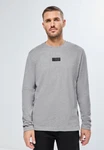 STREET ONE MEN Langarmshirt Grau/Hellgrau