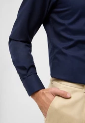 Eterna Langarmhemd MODERN FIT NON IRON Dunkelblau
