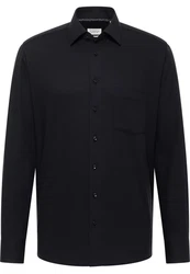 Eterna Langarmhemd MODERN FIT NON IRON Dunkelblau/Schwarz/Dunkelgrau