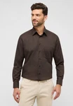Eterna Langarmhemd MODERN FIT NON IRON Dunkelbraun/Khaki/Dunkelgrün/Braun