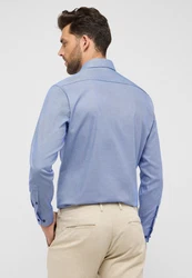 Eterna Langarmhemd MODERN FIT NON IRON Hellblau/Dunkelblau/Blau
