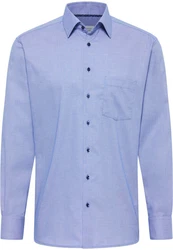 Eterna Langarmhemd MODERN FIT NON IRON Hellblau/Dunkelblau/Blau