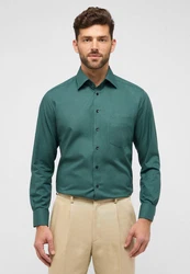 Eterna Langarmhemd MODERN FIT NON IRON Grün/Dunkelgrün/Türkis