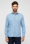 Eterna Langarmhemd MODERN FIT EASY IRON Hellblau/Blau