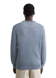 Marc O'Polo Rundhalspullover Grau/Hellblau/Blau