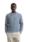 Marc O'Polo Rundhalspullover Grau/Hellblau/Blau