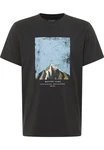 MUSTANG Kurzarmshirt T-Shirt Dunkelgrau/Schwarz/Braun/Fliederfarben/Rot/Blau/Dunkelgrün/Türkis