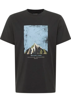 MUSTANG Kurzarmshirt T-Shirt Dunkelgrau/Schwarz/Braun/Fliederfarben/Rot/Blau/Dunkelgrün/Türkis