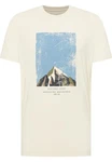 MUSTANG Kurzarmshirt T-Shirt Weiß/Creme/Khaki/Hellblau/Beige