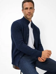 Brax Strickjacke Style JEREMY blau/dunkelblau