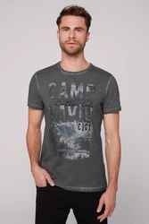 CAMP DAVID T-Shirt blau/grau/schwarz/wei