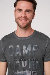 CAMP DAVID T-Shirt blau/grau/schwarz/wei