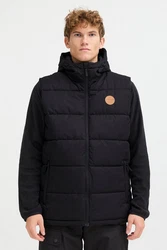 North Bend Steppweste NBElias Schwarz/Orange/Braun