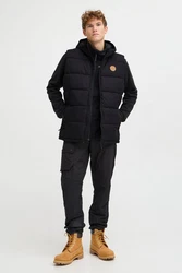 North Bend Steppweste NBElias Schwarz/Orange/Braun