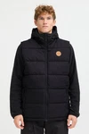 North Bend Steppweste NBElias Schwarz/Orange/Braun